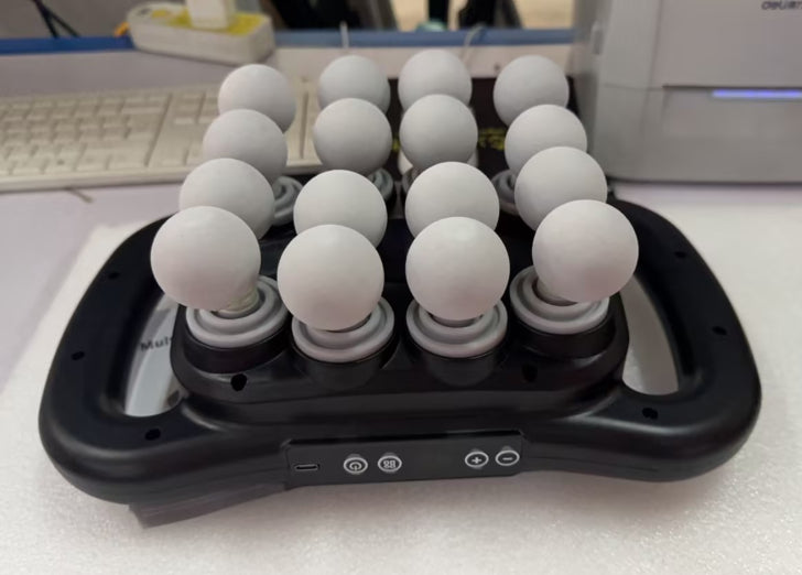 Muscle Relaxation Massager Multi-head Massage Gun Deep Tissue Body Fitness Muscle Electric Relax Massager For Back Shoulders Legs Foot 16 Heads