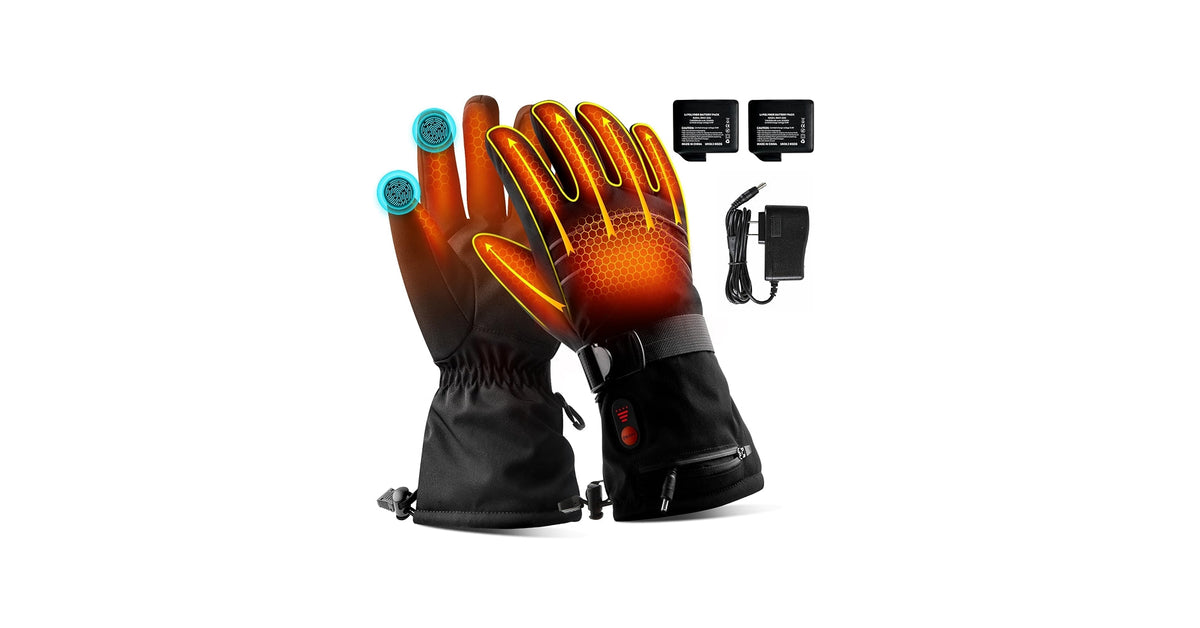 Rechargeable Heated Gloves – Electric Warm Winter Gloves for Men & Women