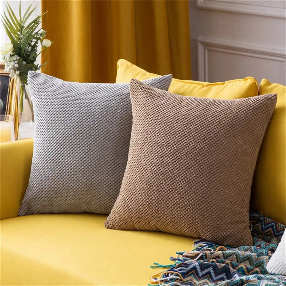 Navy throw pillow with hidden zipper removable washable cover