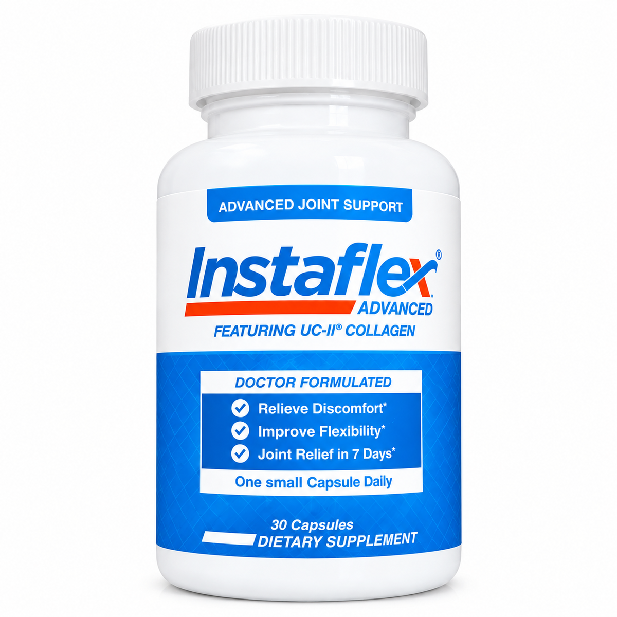 Instaflex Advanced Joint Support with UC-II Collagen, 30 Capsules – Joint & Mobility Support Supplement, One Small Capsule Daily.