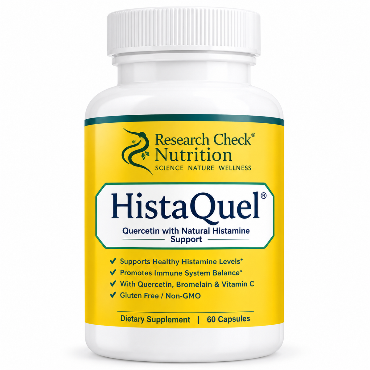 HistaQuel Dietary Supplement – Researched Nutritionals, 60 Capsules.