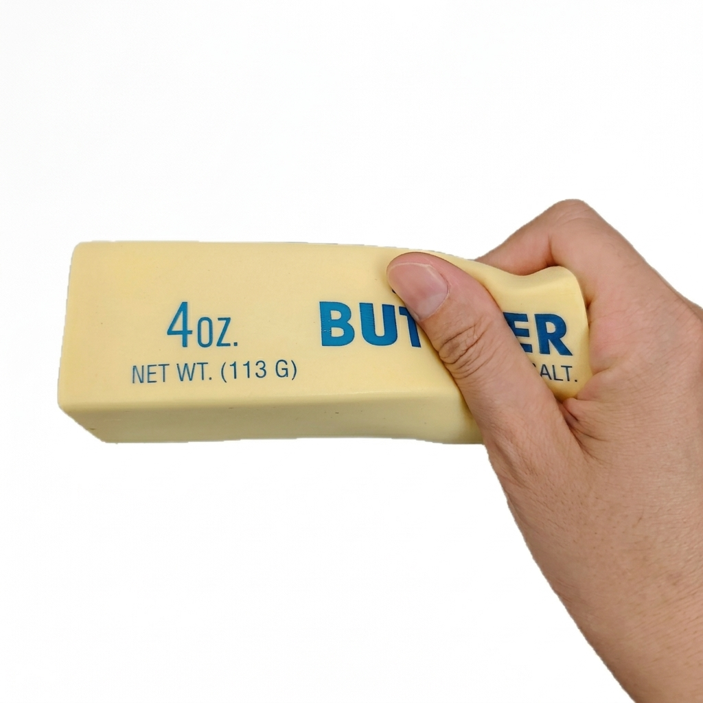 Slow Rising Butter Stick Fidget Toy | Antistress Squishy Cheese Stick for Anxiety Relief 4 oz.