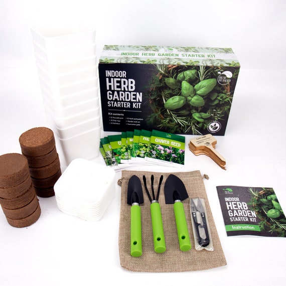Indoor Herb Garden Kit – Grow Fresh Herbs at Home, Kitchen Planter Set