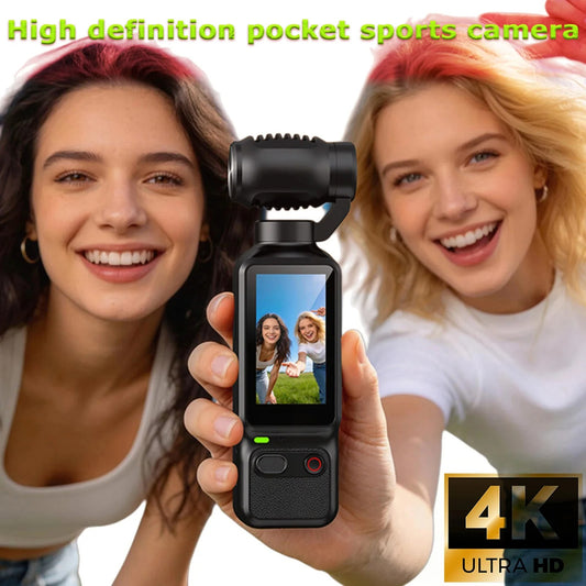 4K high-definition handheld camera, portable sports camera with 1.97-inch screen, suitable for sports and outdoor activities