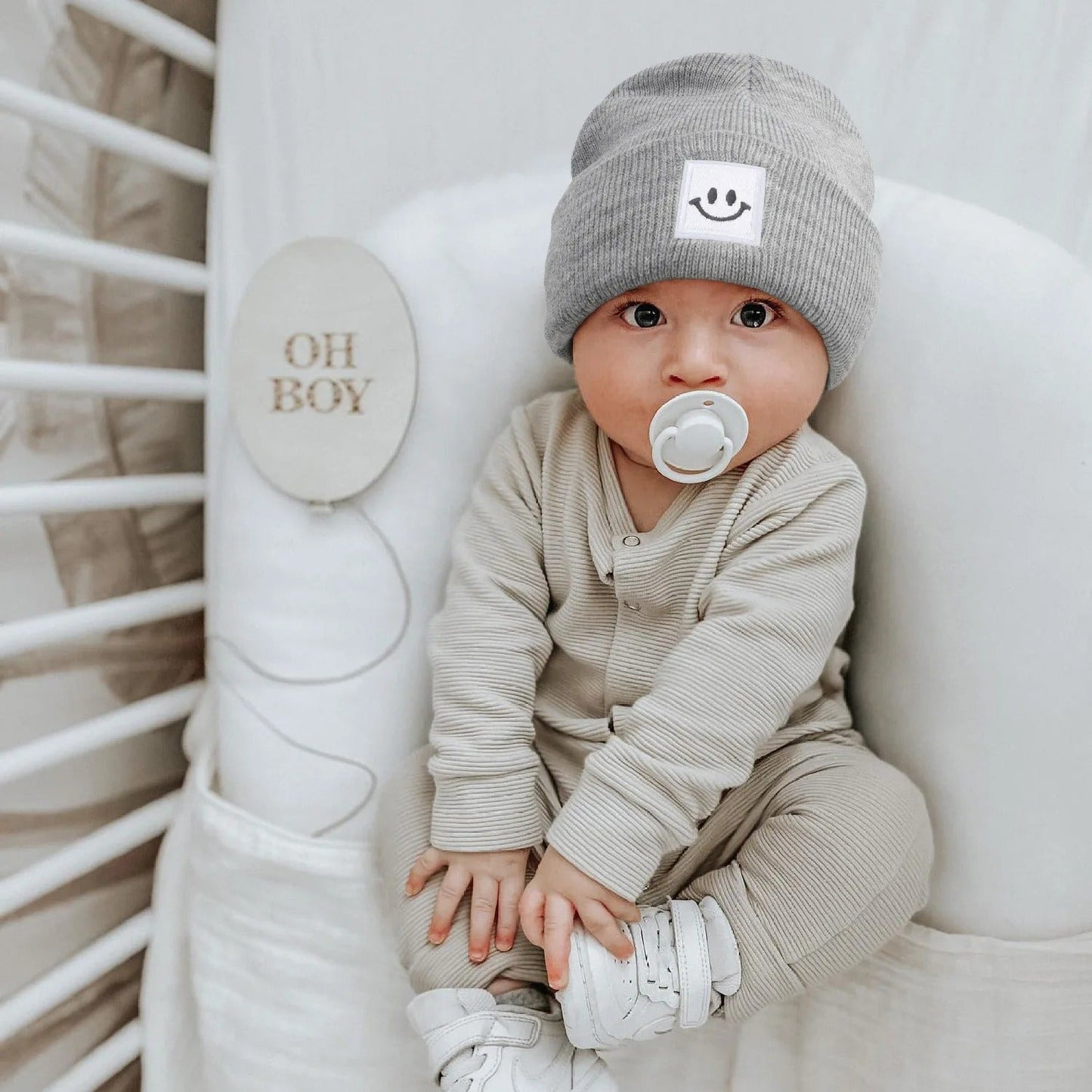 Kids Autumn Winter Hats for Newborn Crochet Beanie Toddler Boy