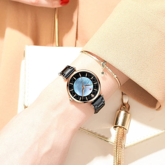 Steel Women Bracelet Watches Female Waterproof Clocks Relogio