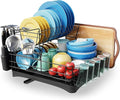 Moukabal 2-Tier Dish Drying Rack with Utensil Holder