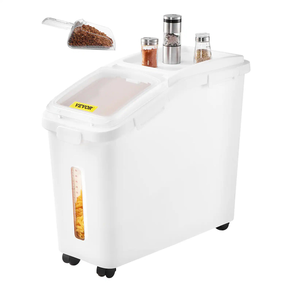 Large 11.4Gallon/50L Rice Storage Container / Dog Food Dispenser