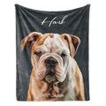 Custom Pet Portrait Blanket