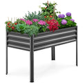 Galvanized Raised Garden Bed Planter Box